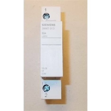 Porte-fusible cylindrique Siemens DIN 3NW7 1P 32A 10.3X38 1M 3NW7013 (1/4)