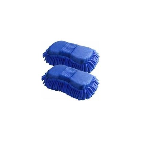 Gants de lavage auto 2 pièces en microfibre chenille, absorbants, résistants aux rayures, pour lavage à sec et humide. (1/5)