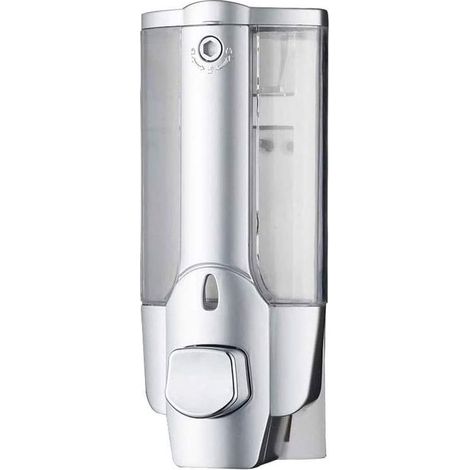 Manual Wall Mounted Push Bottle Type Liquid Soap Plastic (1/5)