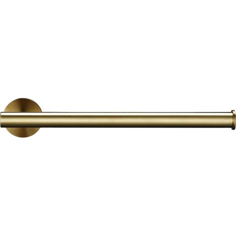 Barra para toallas, acero inoxidable duradero, diseño moderno, oro cepillado (1/2)