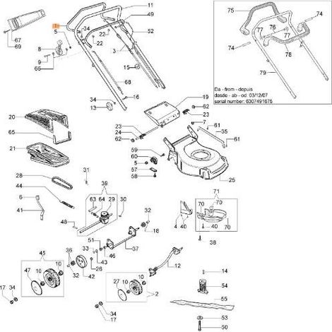 LEVA TRAZIONE ORIGINALE EMAK 66060105R
