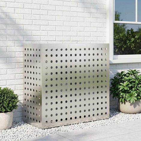 vidaXL Funda para Aire Acondicionado Plateado 110 x 50 x 105 cm (1/5)