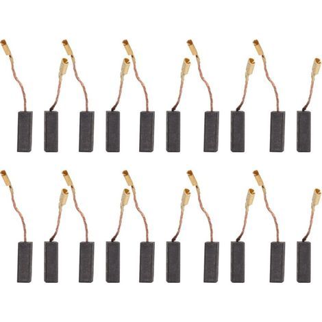 Kit d'accessoires en cuivre pour perceuse, meuleuse, 20 pièces de balais de moteur en carbone 5 x 8 x 15 mm (1/5)