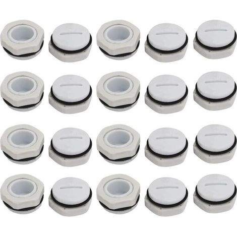 ALLIANDISFiletage Mâle en Nylon PG11 pour Presse-Étoupe – Vis Fin Cap Gris – Lot de 20 pièces (1/3)