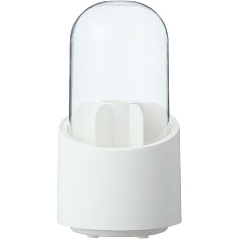 Grande capacité 360 rotatif pinceau de maquillage seau de rangement coiffeuse crayon à sourcils ombre à paupières brosse anti-poussière porte-stylo boîte de rangement avec couvercle (1/5)