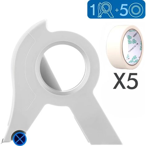 Outils pour jointoyer + 5 rouleaux de ruban adhésif blanc Outils pour joints de carrelage (1/5)