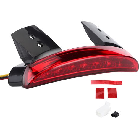 Feu arrière LED pour moto, feu stop sur garde-boue, compatible Touring XL 883 1200 (1/5)