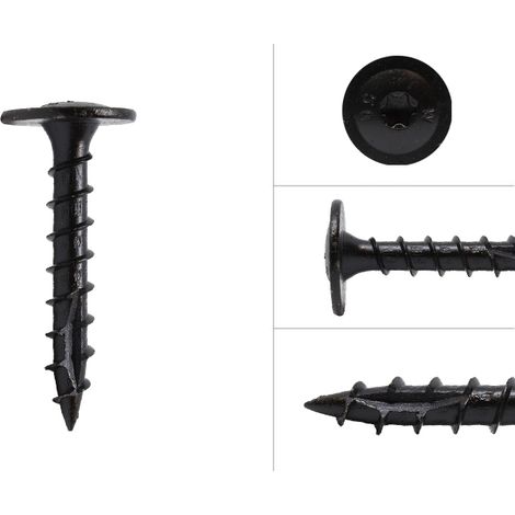 Tellerkopfschrauben Schwarz beschichtet 8.0 x 50 mm Torx -