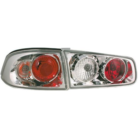 Coppia fanali posteriori - compatibile per  Renault Laguna (3/01) - Cromo