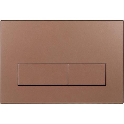Plaque de Commande WC, Compatible, UP300 et UP320, avec Double Chasse, Équipée d'un Set de Leviers de Chasse et d'un Cadre d'Installation, Dimensions 245 × 164mm.(Bronze) (1/5)