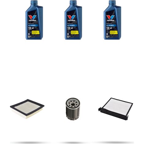Kit tagliando 3 FILTRI e 3L OLIO compatibile con Nissan Micra III (k12) 1.2 12v 48kw Dal 2003 al 2010 (1/5)