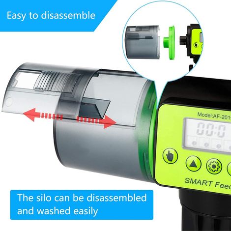 Alimentador automático para peces, ideal para alimentar a sus peces mascota los fines de semana, días festivos, durante los viajes o entre semana.