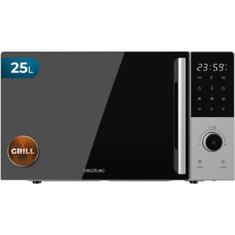 Cecotec Microondas Digital con Grill 25L Proclean 2500. 850W, Grill 1200W, Convección 2200W, 8 Programas, 5 Niveles de Potencia