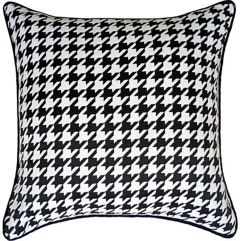 Housses de coussin décoratives pour canapé et canapé Motif élégant pour le salon Decoration Maison Salon Chambre pour Canapé (50 x 50 cm, pied-de-poule) (1/5)
