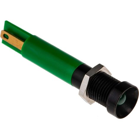 Voyant LED lumineux  Vert RS PRO, dia. 8mm, 24V c.c. ( Prix pour 1 )