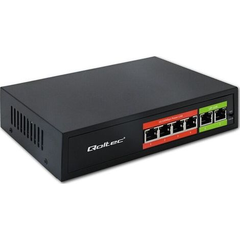 Switch PoE Fast Ethernet 4xRJ45 2xRJ45 Enlace ascendente 65 (1/3)