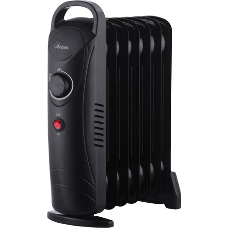 Ardes AR4R07M2 OILO MINI 2 Radiatore ad Olio 7 Elementi Riscaldanti 600W Nero (1/4)