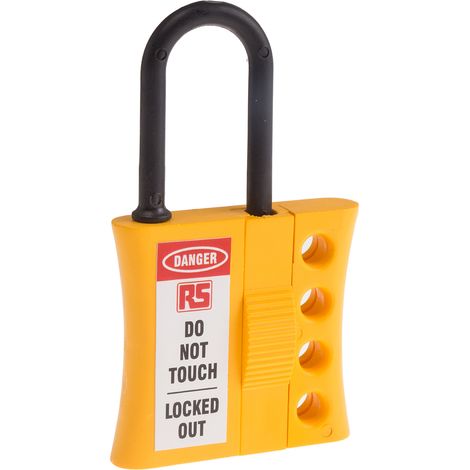 Crochet de verrouillage électrique RS PRO 4 serrures Nylon, anse de 6mm ( Prix pour 1 ) (1/2)