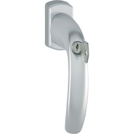 Maniglia finestra NY 0810S/U10 Alluminio F1/naturale 35mm chiusura (1/3)