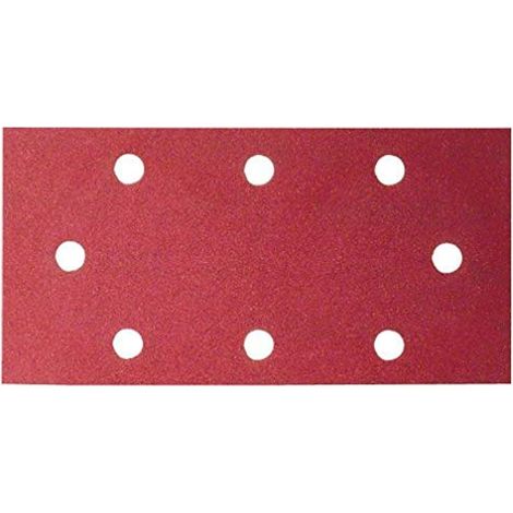 BOSCH - 10 FOGLI ABRASIVI PER LEVIGATRICE ORBITALE - 93x230 (B&D) G40 8FORI (1/3)