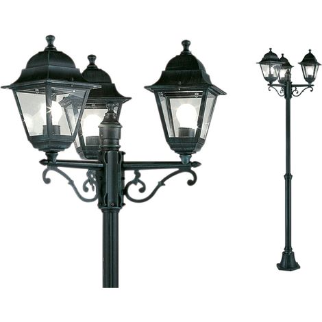 LAMPIONE DA GIARDINO "CHARME 3 luci" PAPILLON CM 203H lampada lampade alluminio