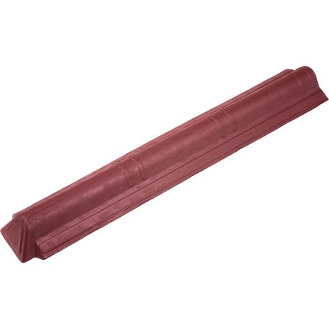 Terminale di colmo ONDULINE per tegola Onduvilla. Dimensioni 106 x 19,4 cm - Colore rosso sfumato