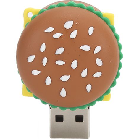 USB-2.0-Stick in Hamburgerform mit 3D-Design – Niedliches Design für Laptop und Tablet – 32 GB (1/5)