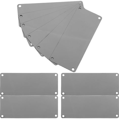Plaques nominatives en métal pour bricolage 10pcs en acier inoxydable pour souvenirs et portes à domicile ou bureau (1/5)