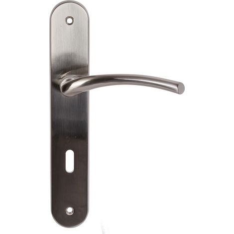 Manilla de Puerta - KLOSE besser - con Placa de aluminio «Paula»  Trou petite clé