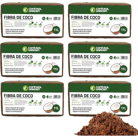 CONTROL GARDEN Sustrato Fibra de Coco 11L / 650gr 100% Natural