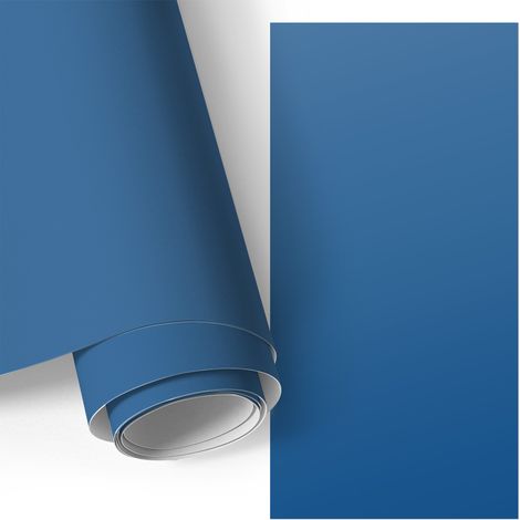 Klebefolie für Möbel - Möbelfolie - Selbstklebende - für Küche - Küchenfronten - Küchenschränke - Dunkles Blau 50x100 cm