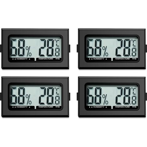 Thermomètre numérique pour intérieur et bureau, cuisine, incubateur et serre - hygromètre mini intérieur (1/5)