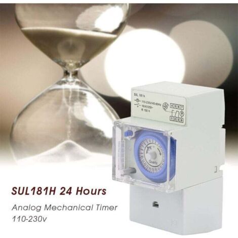 [JAMAIS UTILISÉ]Interrupteur de minuterie, 110v-230V SUL181H Minuterie mécanique analogique 24 heures contrôleur manuel/automatique (1/3)