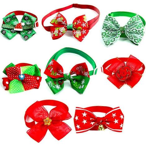 Collar con lazo para perro, ideal para Navidad (set de 24 piezas) (1/5)