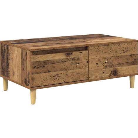 Maison Exclusive - Couchtisch mit Schubladen Altholz 90 x 50 x 35