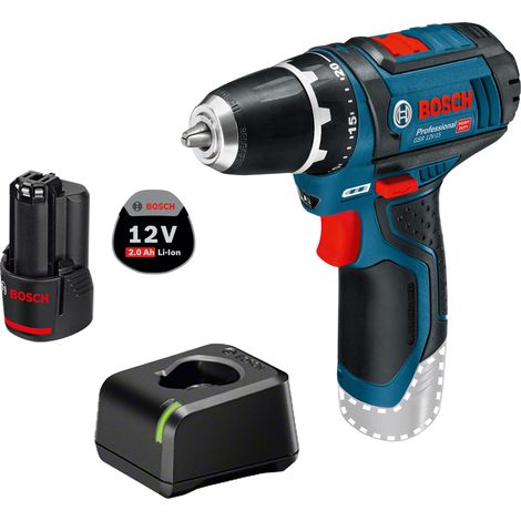 Bosch  Taladro  Atornillador  Inalámbrico  GSR  12V-15  /  1x  Batería  2,0  Ah  +  Cargador (1/4)
