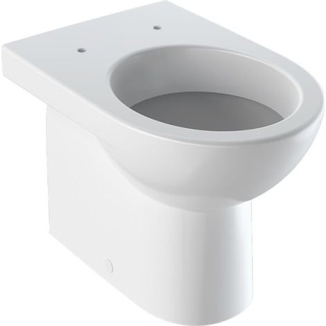 Unterputz-Stand-WC 53x35 5 weiß glänzend - Geberit Selnova - Mit toilettensitze soft - Accessorio: Senza copri wc