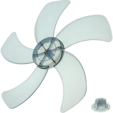 Pales de Ventilateur en Plastique 5 Pales 16 Pouces pour Ventilateur sur Table Pied, Grand Débit D'air et Faible Bruit, Pièce de Réparation Domestique (1/5)
