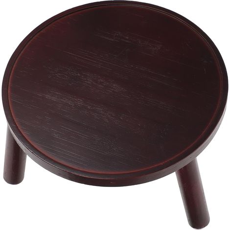 Support pour plantes et pot de fleurs sur pied pour intérieur, en bois rouge (1/5)