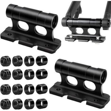 2pcs Bike Fork Rack, Car Bike Roof Fork Rack, Bike Fork Carrier with Fixed Clip, Aluminum Alloy Bike Fork, Multi-Purpose Bike Block (1/5)