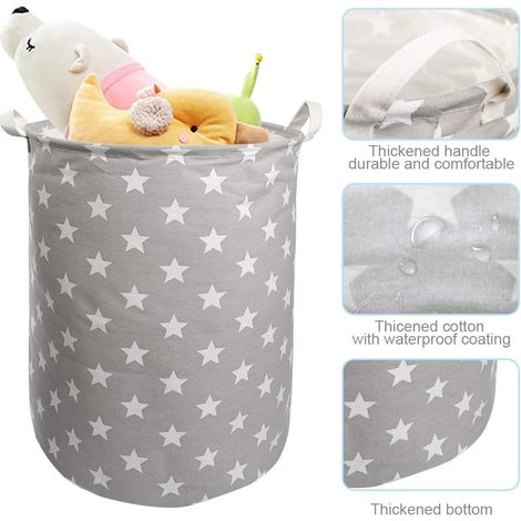 Filiyano-Panier à linge pliable, grand panier de rangement pour vêtements et jouets (1/5)