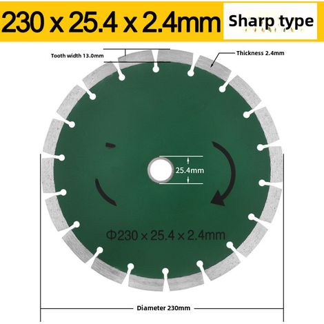 Lame de scie spéciale monobloc mixte pour machine à rainurer, lame de rainurage pour murs en argile, lame de coupe 300/350, résistante à l'usure (23025,42,4) (1/5)