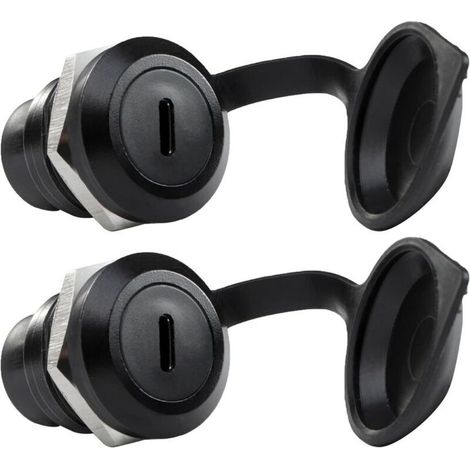 2 pièces USB 3.1 Type c Panneau de Montage coupleur Femelle à Femelle USB c Alimentation convertisseur Adaptateur avec Bouchon Anti - poussière (1/4)