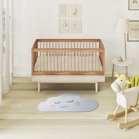 ATTICGO Tapis enfant nuage CANDY 64 Argent 80x120 cm (1/5)
