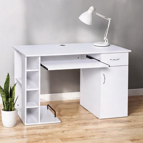 SunJet Bureau, table de travail, informatique MDF 120 cm multifonction - Réf. F8IDAUCP546M (1/5)