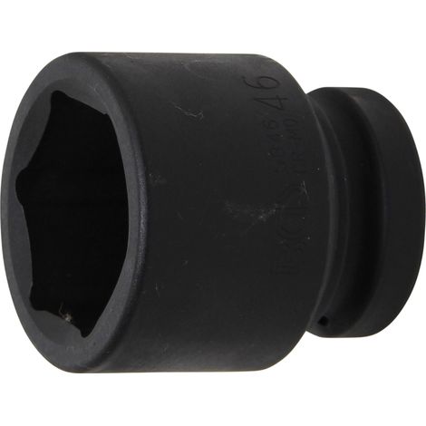 BGS Vaso de impacto hexagonal, cuadradillo interior de 25 mm (1") SW 46 mm - 5846