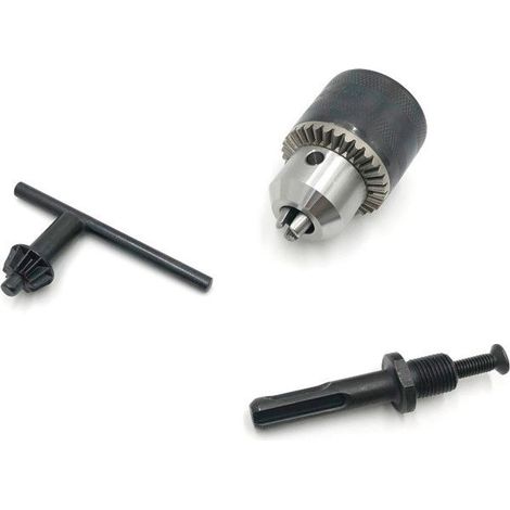 Kit mandrin 13 mm avec adaptateur SDS Plus + clé. (1/5)