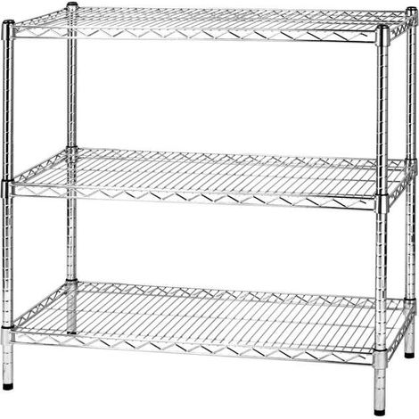 Archimede étagère métallique etagère 3 tablettes cm 46 x 91 x h. 90 cuisine salle de bains garage placard