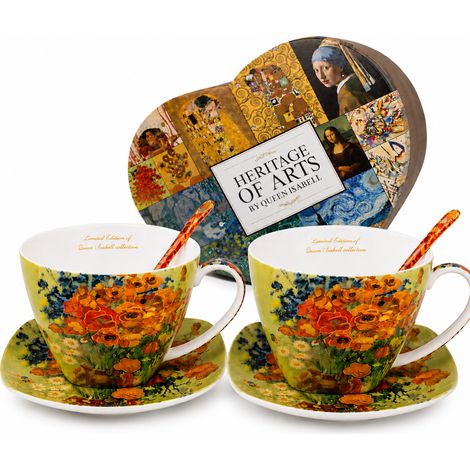 Porzellantassen „Mohnblumen“ – Geschenk von Vincent van Gogh, 2er-Set (1/5)