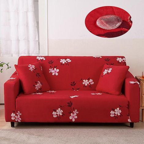 housse De Canap 2 Place 140-180cm Rouge Couverture Canap Avec Accoudoirs Moderne Couvre Canap Elastique Universelle Revtement De Canap Housse De P (1/4)